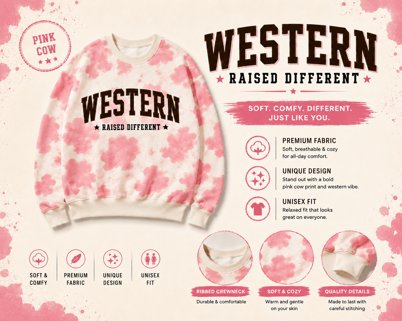 🤎Handmade Western Sweatshirts 🐄