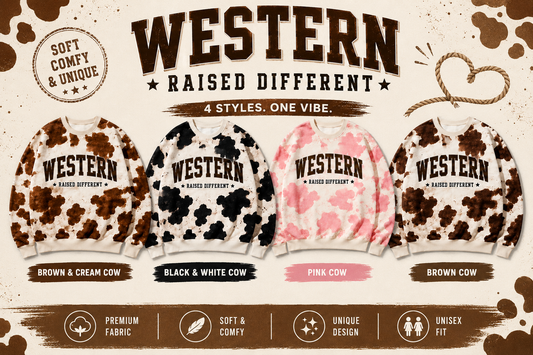 🤎Handmade Western Sweatshirts 🐄